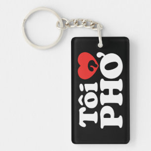 Porte-clés J'aime (Amour) Pho (Tôi ❤ PHỞ) Langue vietnamienne