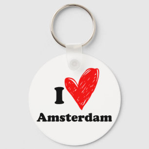 Porte-clés J'aime Amsterdam