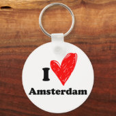 Porte-clés J'aime Amsterdam (Recto)