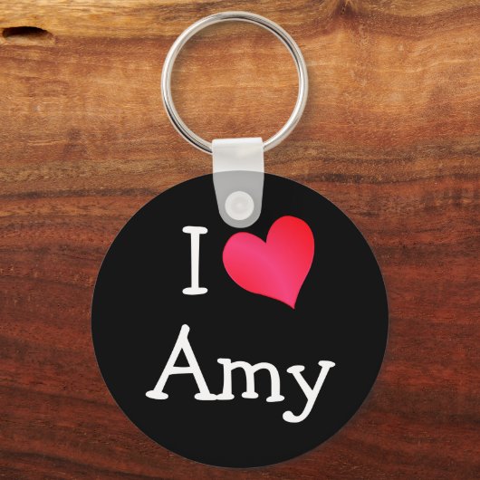 Porte-clés J'aime Amy (Recto)