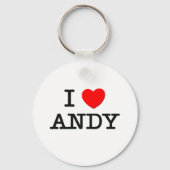 Porte-clés J'aime Andy (Recto)