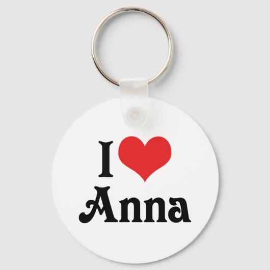 Porte-clés J'aime Anna (Recto)