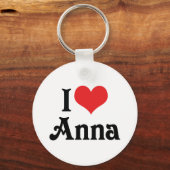 Porte-clés J'aime Anna (Recto)