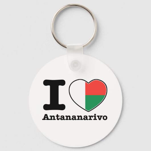 Porte-clés J'aime Antananarivo (Recto)