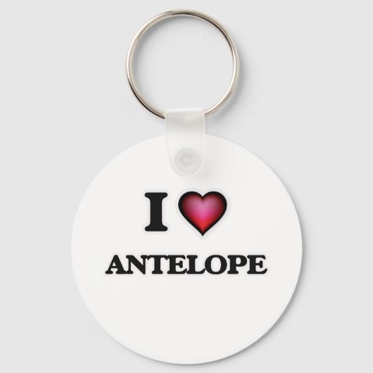 Porte-clés J'aime Antelope (Recto)