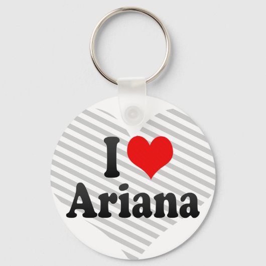 Porte-clés J'aime Ariana (Recto)