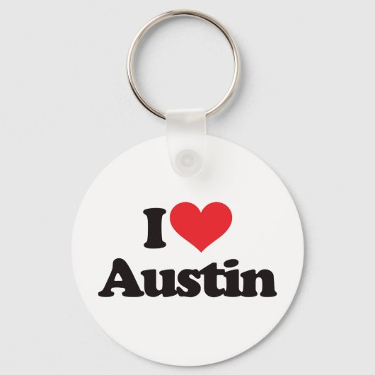 Porte-clés J'aime Austin (Recto)