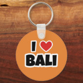 Porte-clés J'aime Bali (Recto)