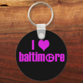 Porte-clés J'aime Baltimore (Recto)