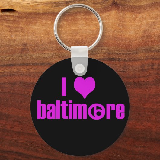 Porte-clés J'aime Baltimore (Recto)