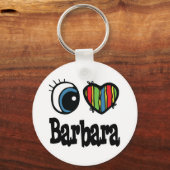 Porte-clés J'aime Barbara (Recto)