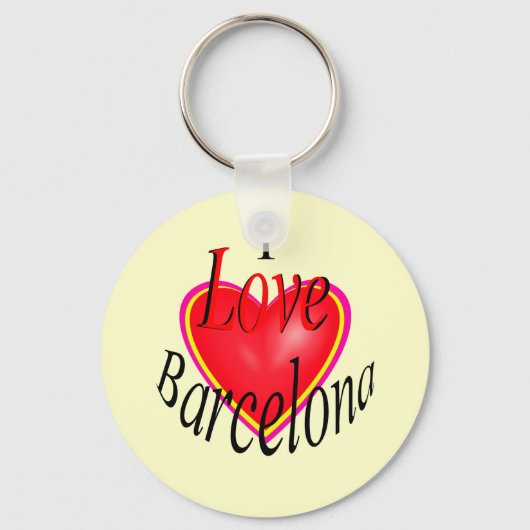 Porte-clés J'Aime Barcelone ! (Recto)