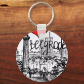 Porte-clés J'aime Belgrade (Recto)