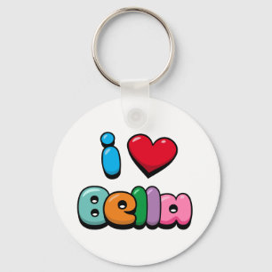 Porte-clés J'aime Bella