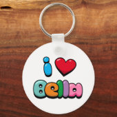 Porte-clés J'aime Bella (Recto)