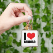Porte-clés J'aime Bendigo (main)
