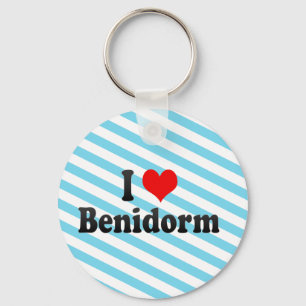 Porte-clés J'aime Benidorm, Espagne