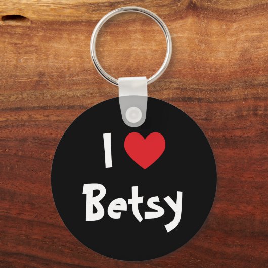 Porte-clés J'aime Betsy (Recto)