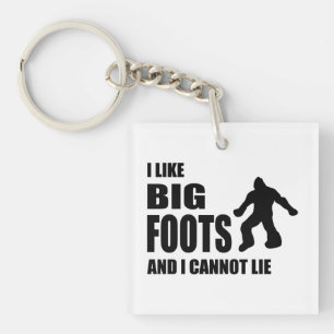Porte-clés J'aime Bigfoots et je ne peux pas me trouver