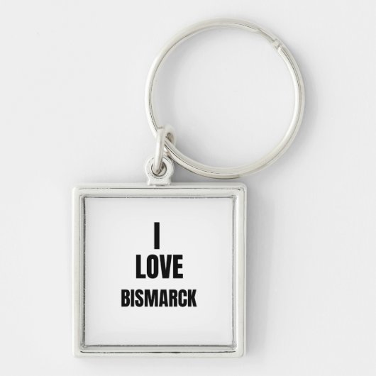 PORTE-CLÉS J'AIME BISMARCK (Devant)
