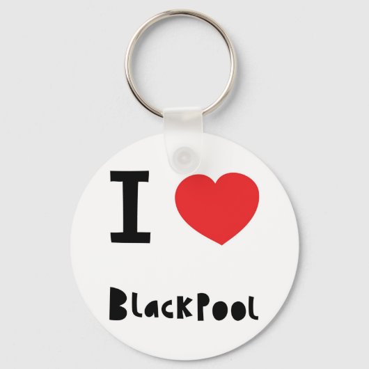 Porte-clés J'aime Blackpool (Recto)