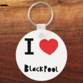 Porte-clés J'aime Blackpool (Recto)