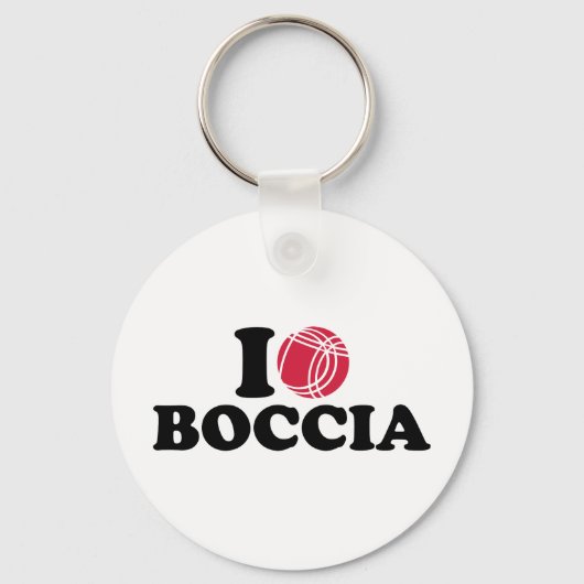 Porte-clés J'aime Boccia Boule (Recto)