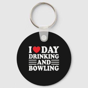 Porte-clés J'Aime Boire La Journée Et Bowling Funny Beer Tail