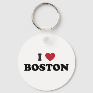 Porte-clés J'aime Boston le Massachusetts