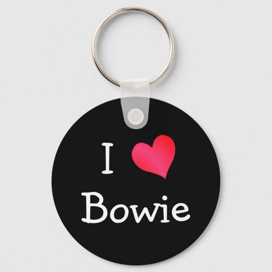 Porte-clés J'aime Bowie (Recto)