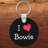 Porte-clés J'aime Bowie (Recto)