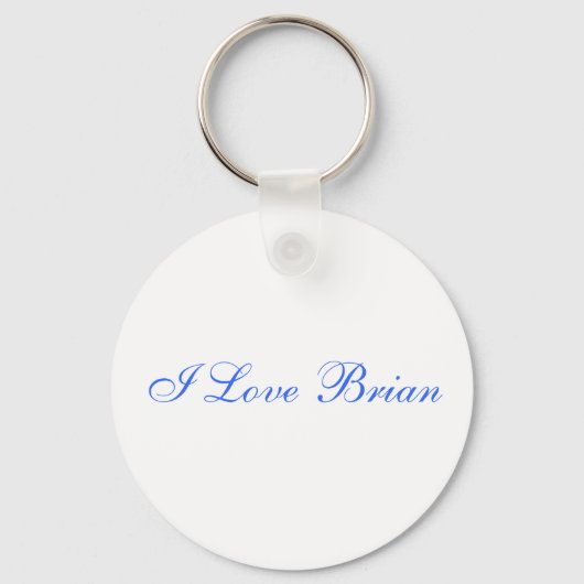 Porte-clés J'aime Brian (Recto)