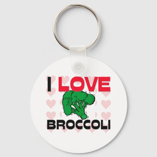 Porte-clés J'aime Brocoli (Recto)