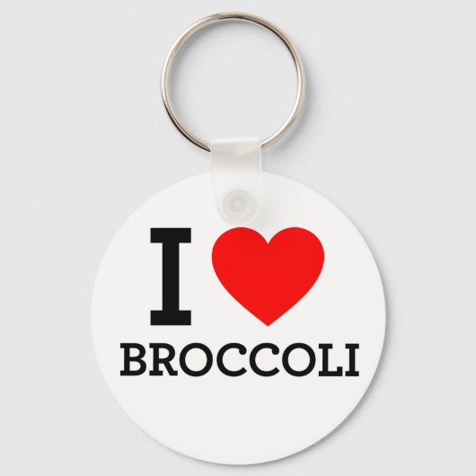 Porte-clés J'aime Brocoli (Recto)