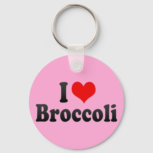 Porte-clés J'aime Brocoli (Recto)