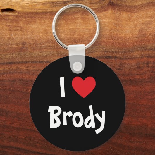 Porte-clés J'aime Brody (Recto)