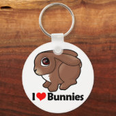 Porte-clés J'Aime Bunnies (Recto)