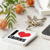 Porte-clés J'aime Cairns (Côté)