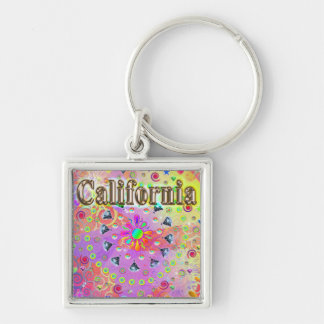 Porte-clés J'AIME Californie Lucky Golden Porte - clé