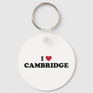 Porte-clés J'aime Cambridge le Massachusetts