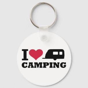 Porte-clés J'aime camper