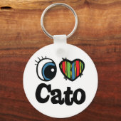 Porte-clés J'aime Cato (Recto)