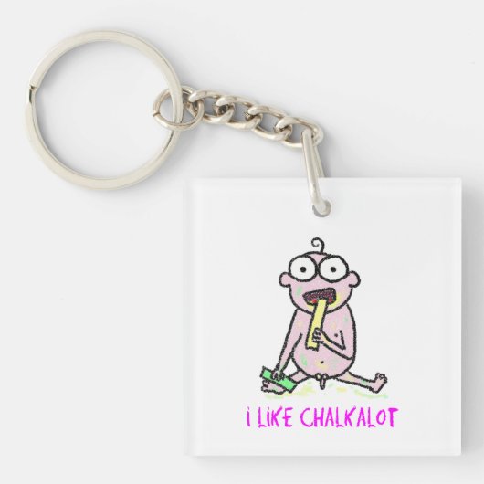 Porte-clés J'aime Chalkalot (Devant)