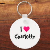 Porte-clés J'aime Charlotte (Recto)