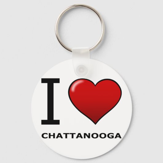 PORTE-CLÉS J'AIME CHATTANOOGA, TN - TENNESSEE (Recto)