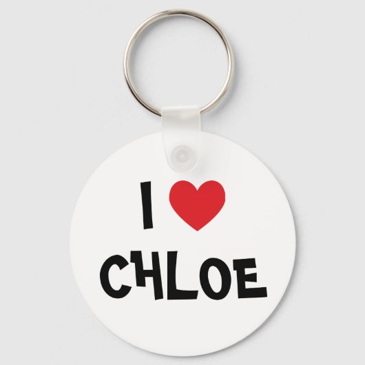 Porte-clés J'aime Chloe (Recto)