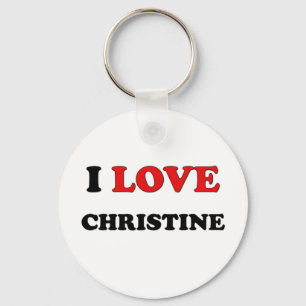 Porte-clés J'aime Christine