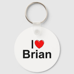 Porte-clés J'aime (coeur) Brian