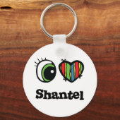 Porte-clés J'aime (cœur) Shantel (Recto)