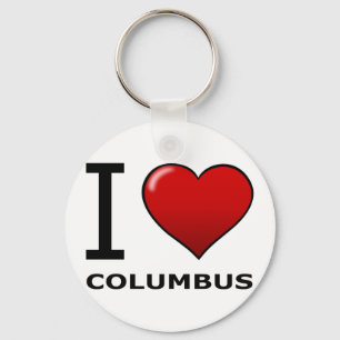 PORTE-CLÉS J'AIME COLUMBUS, GA - GÉORGIE